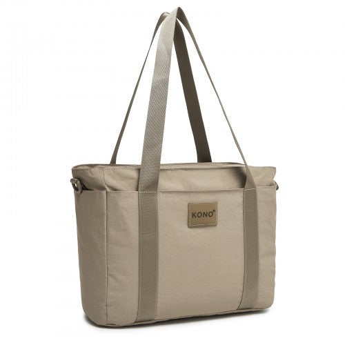 Kono Comfortable and Easy-Carry Large-Capacity Travel Tote with Laptop Sleeve, Trolley Sleeve and Crossbody Strap