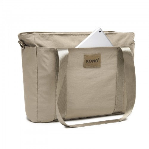 Kono Comfortable and Easy-Carry Large-Capacity Travel Tote with Laptop Sleeve, Trolley Sleeve and Crossbody Strap