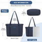 Kono Comfortable and Easy-Carry Large-Capacity Travel Tote with Laptop Sleeve, Trolley Sleeve and Crossbody Strap