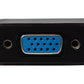 Maplin Mini HDMI Male to VGA Female / 3.5mm Audio Port Adapter - Black, 15cm