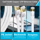 Maplin RJ45 CAT7 Flat Ethernet LAN Cable - White