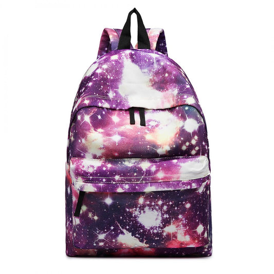 Miss Lulu Large Backpack Universe - Purple