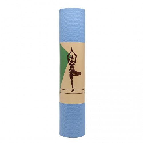 Kono TPE Non-Slip Classic Yoga Mat - Blue