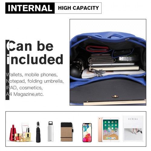 Miss Lulu Faux Leather Stylish Fashion Backpack