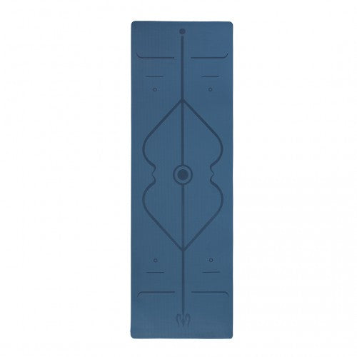 Kono TPE Non-Slip Classic Yoga Mat - Navy & Blue