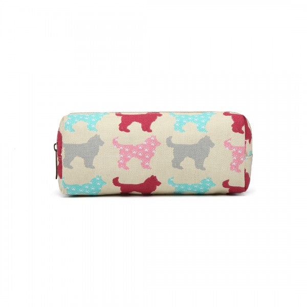 Miss Lulu Dog Canvas Pencil Case