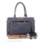 Miss Lulu Leather Look Maternity Changing Shoulder Bag Navy