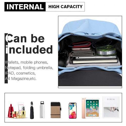 Miss Lulu Faux Leather Stylish Fashion Backpack