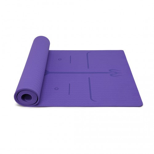 Kono TPE Non-Slip Classic Yoga Mat - Purple