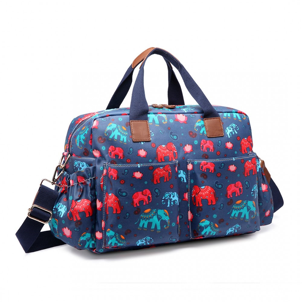 Miss Lulu Maternity Baby Changing Bag Elephant Navy