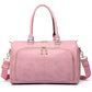 Miss Lulu Leather Look Maternity Changing Shoulder Bag Pink