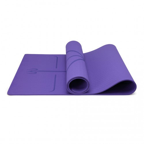 Kono TPE Non-Slip Classic Yoga Mat - Purple