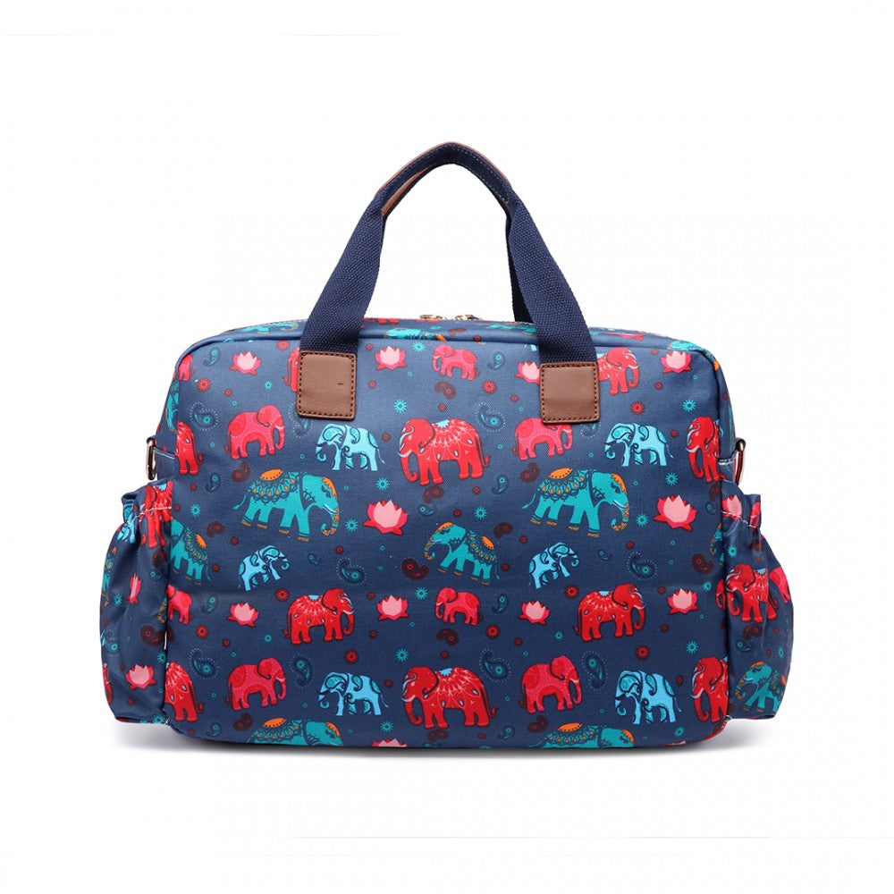 Miss Lulu Maternity Baby Changing Bag Elephant Navy