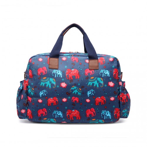 Miss Lulu Maternity Baby Changing Bag Elephant Navy