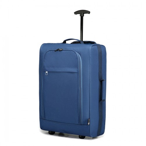 Kono Cabin Size Soft Shell Hand Luggage - Blue