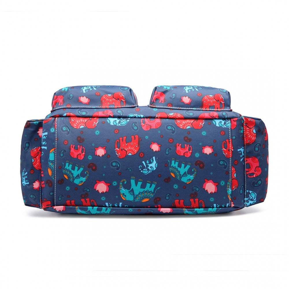Miss Lulu Maternity Baby Changing Bag Elephant Navy