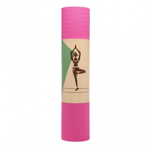 Kono TPE Non-Slip Classic Yoga Mat - Plum