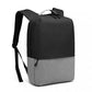 Kono Waterproof Basic Backpack With USB Charging Port - Black/Grey