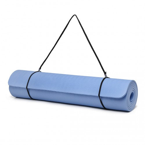 Kono TPE Non-Slip Classic Yoga Mat - Blue