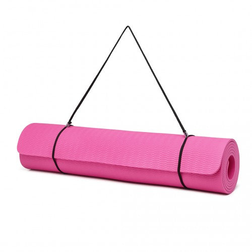 Kono TPE Non-Slip Classic Yoga Mat - Plum