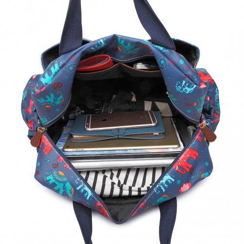 Miss Lulu Maternity Baby Changing Bag Elephant Navy