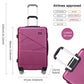 Kono 20 Inch Bandage Effect Hard Shell Suitcase - Purple