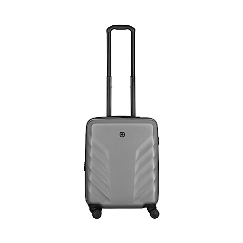 Wenger Motion Carry-On Luggage, Ash Grey - Stylish & Functional, 360° Spinner Wheels