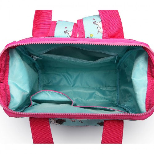 Miss Lulu Child's Unicorn Backpack With Pencil Case - Blue