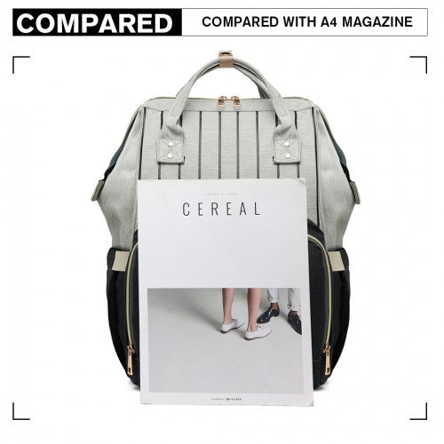 Miss Lulu Multi Function Baby Diaper Changing Backpack - Black