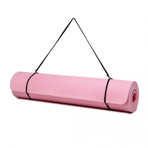 Kono TPE Non-Slip Classic Yoga Mat - Pink