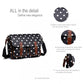 Miss Lulu Oilcloth Satchel Polka Dot Black