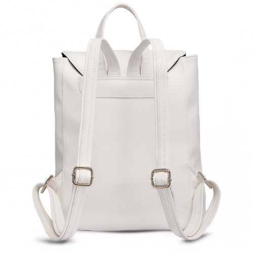 Miss Lulu Faux Leather Stylish Fashion Backpack