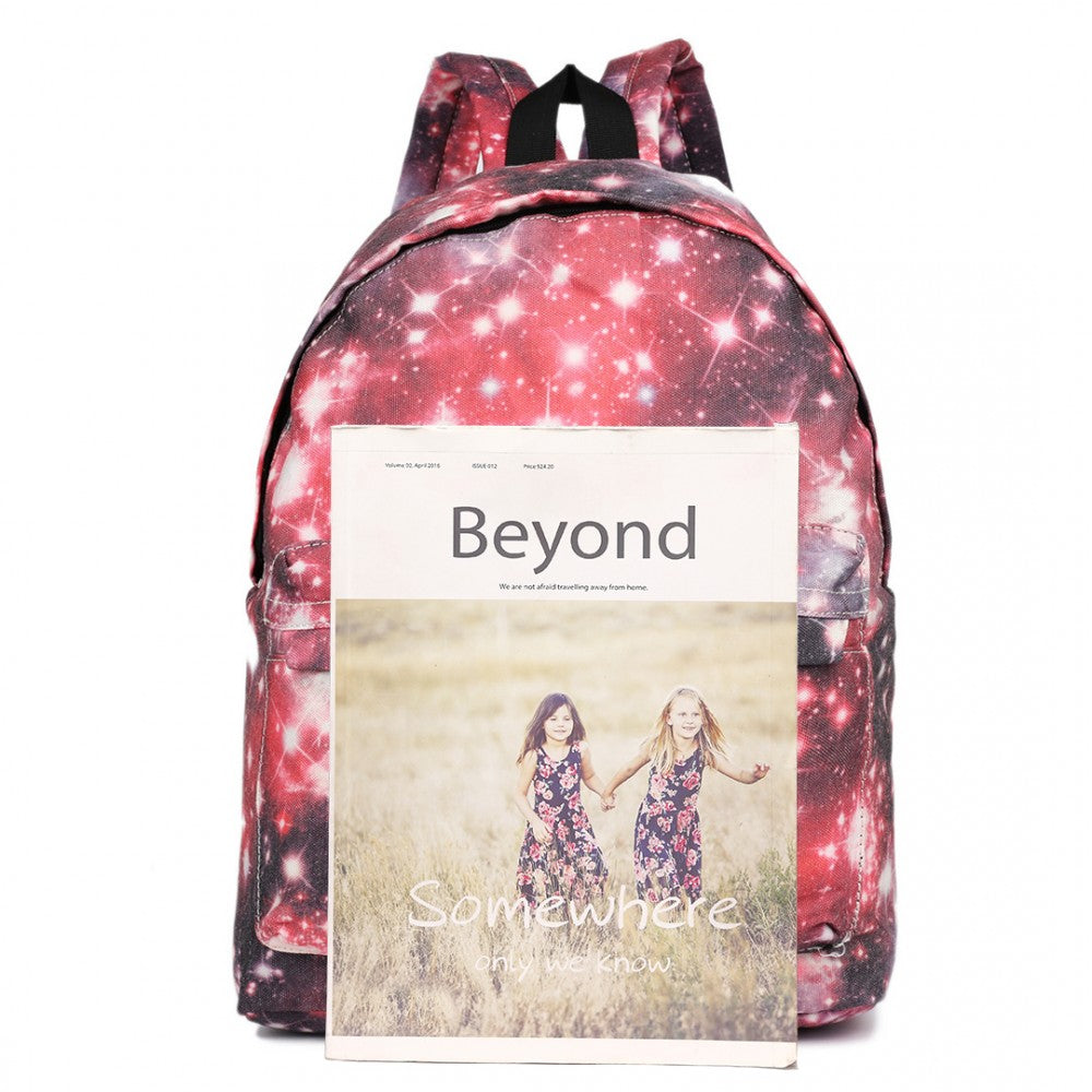 Miss Lulu Large Backpack Universe - Red