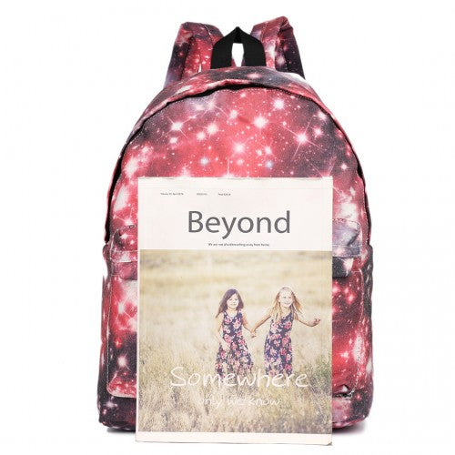 Miss Lulu Large Backpack Universe - Red