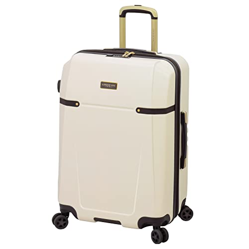 LONDON FOG Brentwood Ii 25" Expandable Hardside Spinner, Cream, 25-Inch, Brentwood Ii 25" Expandable Hardside Spinner
