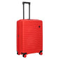 Bric's Hard-Shell Expandable Suitcase Ulisse B|Y Collection, Suitcase with 4 Wheels, Resistant and Ultralight, USB Port, Integrated TSA Lock, Dimensions 49x71x28/32, Red