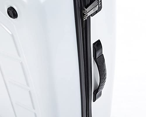 JCB - Loadall Hard Shell Suitcase Set - Includes 20", 24" & 28" - Built-in TSA Suitcase Locks, 360 Spinner Wheels - ABS Polycarbonate Hard Shell - Flight Case - Luggage Bags for Travel - White