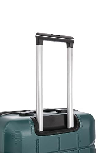 ATX Luggage Medium Suitcase Super Lightweight Durable ABS Hard Shell Suitcase with 4 Dual Spinner Wheels and Built-in TSA Lock (Forest Green, 24Inches, 65Liter)