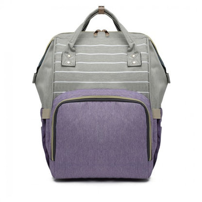 Miss Lulu Multi Function Baby Diaper Changing Backpack - Purple