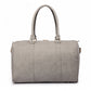 Miss Lulu Leather Look Maternity Changing Shoulder Bag Grey