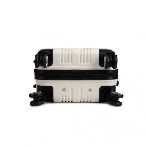 Kono 19 Inch Abs Hard Shell Suitcase Luggage - Beige