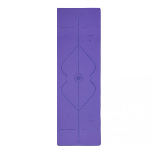 Kono TPE Non-Slip Classic Yoga Mat - Violet & Lilac