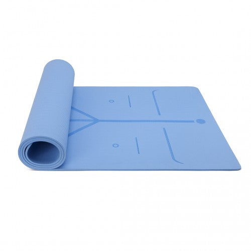 Kono TPE Non-Slip Classic Yoga Mat - Blue