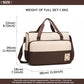 Miss Lulu Polyester 5 Pcs Set Maternity Baby Changing Bag Dot - Brown