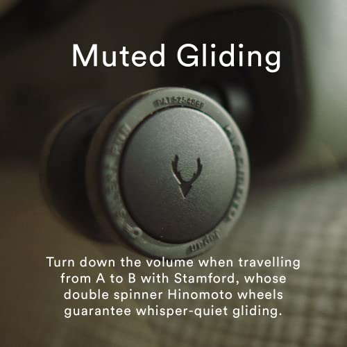 Antler Stamford Suitcase - Size Cabin, Khaki | Green 43L, Spinner Luggage with 4 Hinomoto Wheels, Removable Packing Divider | USB Port & TSA Lock | Super Lightweight, Matte, Hard Shell Case for Travel