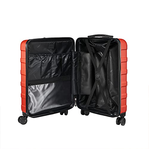 Cabin Max Anode Cabin Suitcase 55x40x20 Built in Lock, Lightweight, Hard Shell, 4 Wheels, Suitable for Ryanair, Easyjet, Jet 2 Paid Carry on (Graphite Set x 2, 55 x 40 x 20 cm)