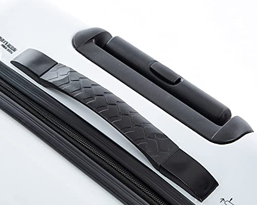 JCB - Loadall Hard Shell Suitcase Set - Includes 20", 24" & 28" - Built-in TSA Suitcase Locks, 360 Spinner Wheels - ABS Polycarbonate Hard Shell - Flight Case - Luggage Bags for Travel - White