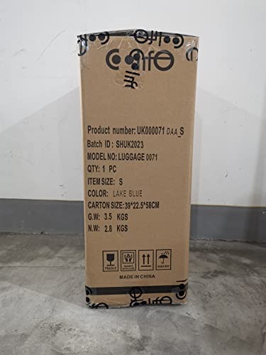 COOLIFE Hard Shell Suitcase with TSA Lock and 4 Spinner Wheels Lightweight 2 Year Warranty Durable (Turquoise Green, S(56cm 38L))