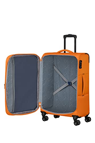 American Tourister Sun Break Suitcase Set 3 Pieces Standard Size, Luggage Suitcase Set, Orange