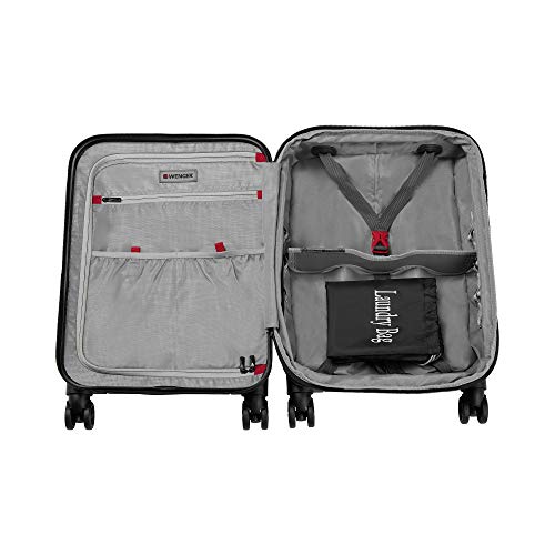Wenger Matrix 20" Expandable Hardside Luggage Carry Suitcase, 55 cm, 38 Liters, Black